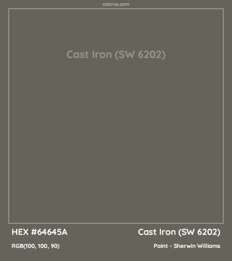 Sw Cast Iron Exterior, Cast Iron Sherwin Williams Cabinets, Sherwin Williams Hidden Trail, Sw Cast Iron Paint, Cast Iron Paint Sherwin Williams, Terrain Sherwin Williams, Sw Cast Iron, Cast Iron Sherwin Williams, Sherwin Williams Cast Iron