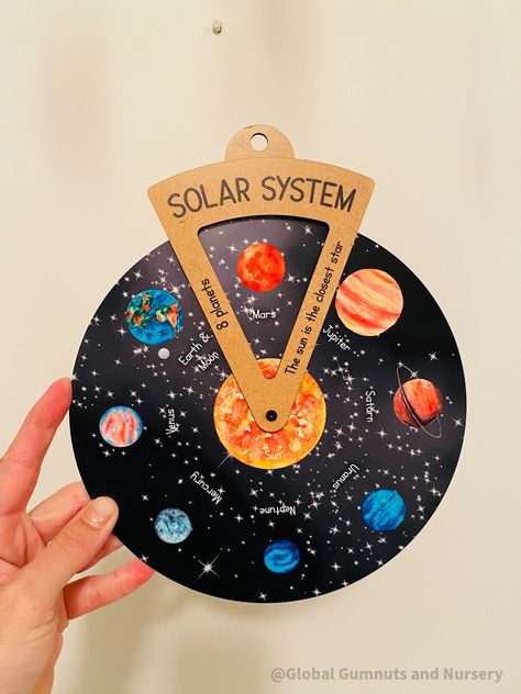 Introducing our innovative Solar System Planets Dial with a viewer window, now available as a digital download and DIY project! This unique educational resource brings the wonders of the cosmos to life in an engaging and interactive way. Please note that the images displayed depict a physical wooden educational resource, available for purchase separately (search spinner dials). However, this listing exclusively offers a digital download. It's conveniently formatted in A4 PDF, promptly delivered Our Solar System Project, Solar System Projects For Kids, Diy Solar System, Planet Project, Protective Behaviours, Mars And Earth, Solar System Art, Mobiles For Kids, Solar System Model