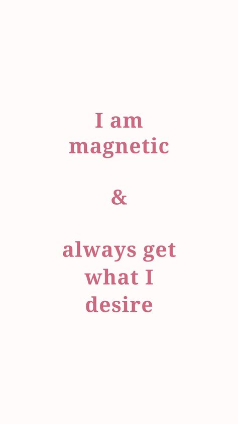 Pretty Affirmations, I Am Magnetic, Glow Up Affirmations, Subliminal Messages, Self Affirmations, Manifesting Vision Board, Self Growth, Trening Fitness, Vision Board Affirmations