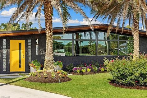 Atomic Ranch House, Mid Century Modern Renovation, Atomic Ranch, Modern Renovation, Naples Florida, Living Room Decor Apartment, Ranch House, Naples, Modern Architecture