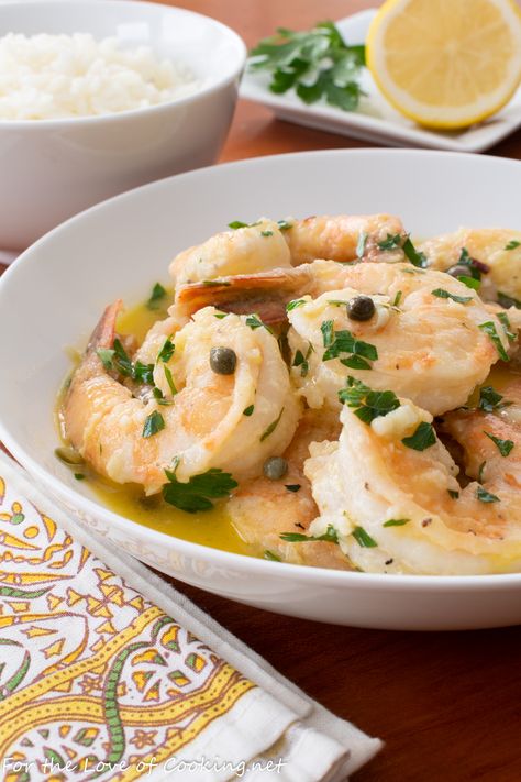 Shrimp Piccata Shrimp Picatta Recipe, Shrimp Piccata, Seafood Dinners, Best Shrimp Recipes, Lemon Caper Sauce, Sea Foods, Piccata Recipe, Caper Sauce, Satisfying Meals