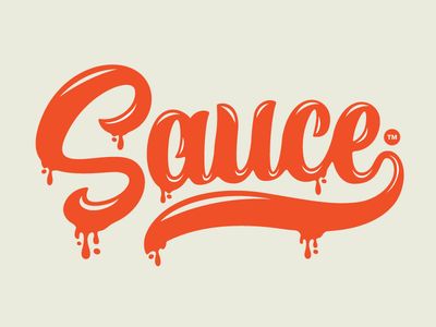 Nick Slater's piece from dribbble I love the texture and gloss finish to this script! Sauce Logo Design, Graffiti Logo Design Ideas, Sauce Typography, Hot Sauce Logo Design, Graffiti Logo Design, Hot Sauce Graphic Design, Script Logo Design, Alphabet Graffiti, Graffiti Logo