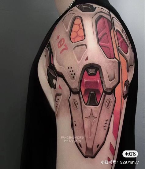 Cyberware Tattoo, Cyberpunk Tattoo Design, Cyberpunk Edgerunners Tattoo, Mech Tattoo, Mecha Tattoo, Mechanical Arm Tattoo, Geometric Compass Tattoo, Robot Tattoo, Tech Tattoo