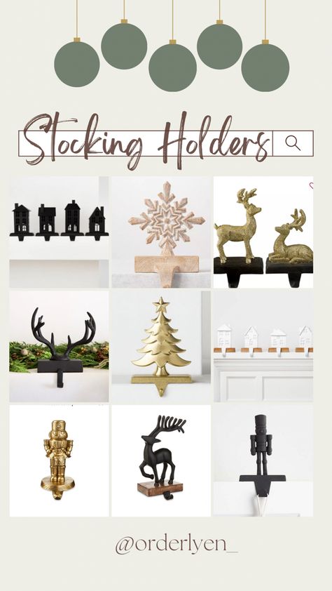 Stocking Holders Antler Stocking Holders Snowflake Stocking Holders Nutcracker Stocking Holders Nutcracker Stocking Holder, Nutcracker Stocking, Stocking Holders For Mantle, Trend 2025, Black Stocking, Black Deer, Christmas Mantle Decor, Stocking Holder, Christmas Stocking Holders