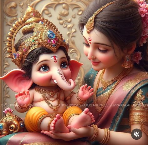 Little Ganesha Cute, Ganpati Idol, Ganpati Photo Hd, Photos Of Ganesha, Ganapati Bappa, Ganpati Bappa Wallpapers, Ganesh Lord, Ganesh Art Paintings, Shri Ganesh Images