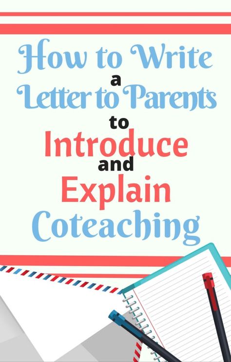 Letter To Students, Teacher Letter, Team Teaching, Tenth Grade, Co Teaching, Letter To Teacher, Write A Letter, Learning Support, Effective Teaching