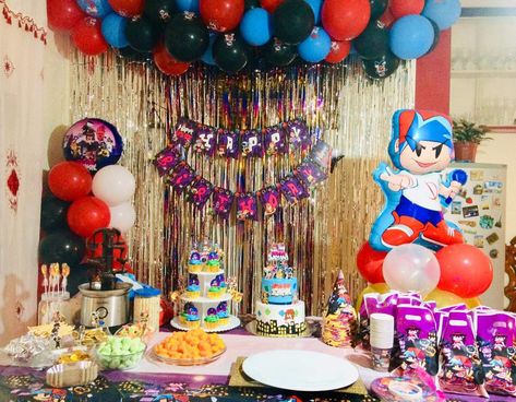 Friday Night Funkin Birthday Party Ideas, Fnf Birthday Party Ideas, Bear Birthday, Girl Birthday Party, Birthday Decoration, 9th Birthday, 8th Birthday, Diy Birthday, Birthday Party Ideas