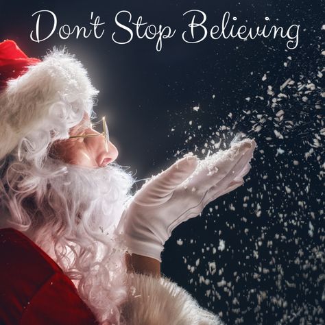 Don't stop believing in the magic of Christmas. 'Christmas magic is silent. You don't hear it... you feel it. You know it. You believe it.' More quotes... Santa Real, Meet Santa, Santa Costume, Merry Christmas Images, Merry Christmas Happy Holidays, Picture Frame Art, Custom Flags, Santa Clause, Christmas Mood