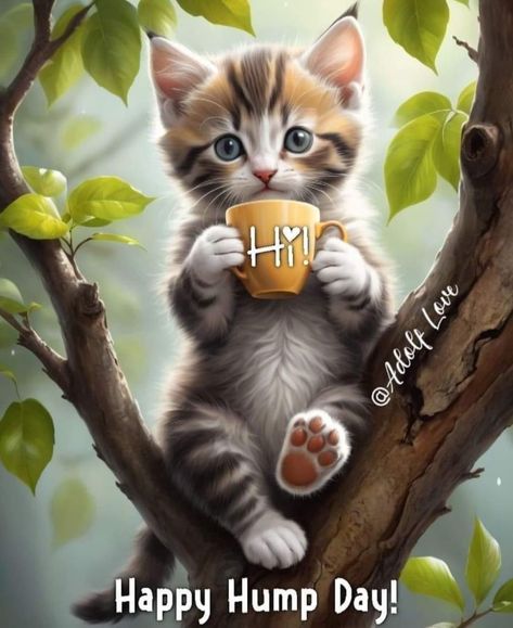 Happy Wednesday Images, Cabin Coffee, Cute Good Morning Gif, Funny Weekend Quotes, Good Morning Cat, Good Morning Wishes Gif, Love Good Morning Quotes, Happy Day Quotes, Good Morning Wednesday