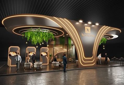 Island Booth, 3dmax Vray, Hostels Design, Exhibition Stall Design, Illustration Architecture, Graphic Design Architecture, Event Stage, Exhibition Stall, Exhibition Stands