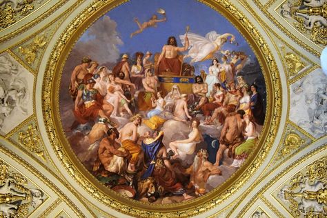 Pitti Palace | Emphasis on the Breathtaking Ceilings | Our Italian Journey Pitti Palace, Homer Iliad, Giorgio Vasari, Ceiling Painting, Mount Olympus, Web Gallery, Greek History, Painted Ceiling, Greek Gods