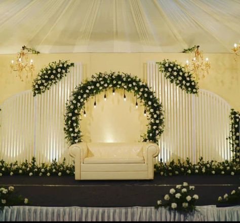 Simple Wedding Stage Decoration At Home ||Marriage Wedding Stage Decoration Engagement Decorations Indian Stage Simple, Simple Wedding Stage, Engagement Decorations Indian, Stage Decoration Photos, Reception Decoration Ideas, Wedding Decorations Ideas, Engagement Stage Decoration, Reception Stage Decor, Simple Stage Decorations