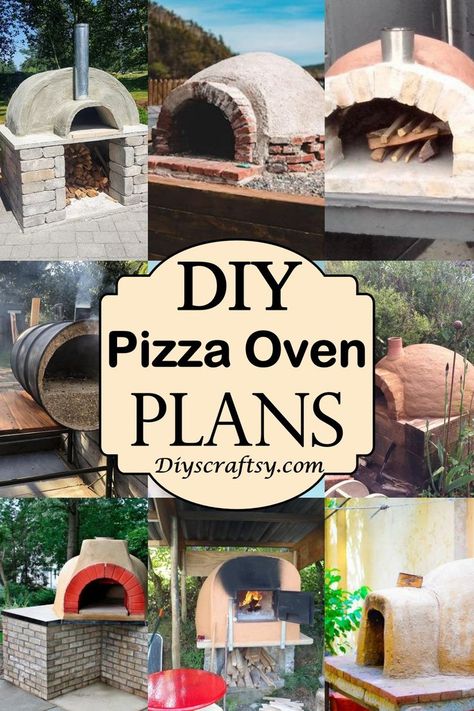 DIY Pizza Oven Easy Diy Pizza, Pizza Oven Outdoor Plans, Brick Pizza Oven Outdoor, Pizza Oven Plans, Outdoor Fireplace Pizza Oven, Pizza Oven Outdoor Diy, Backyard Pizza Oven, Build A Pizza Oven, Stone Pizza Oven