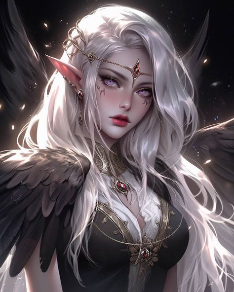 White Hair Elf, Anime Elf, Female Elf, Elf Art, Fantasy Images, Fantasy Costumes, Cute Profile Pictures, Dnd Characters, Character Portraits