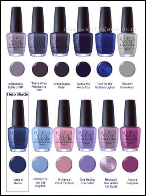 OPI Winter Colors! Opi California Dreaming, Opi Iceland Collection, Opi Nail Colors, Opi Nail Polish, Colorful Nail Designs, Fall Nail Colors, Nail Polish Collection, Opi Nails, Manicure Y Pedicure