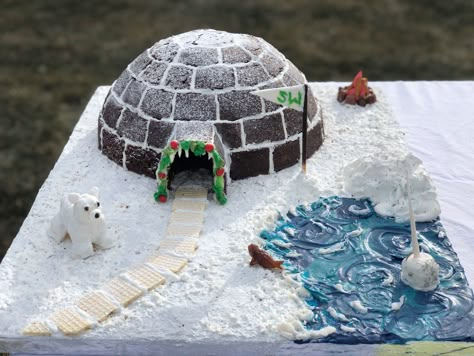 Igloo Gingerbread House Ideas, Penguin Gingerbread House, Gingerbread House Igloo, Gingerbread House Star Wars, Igloo Gingerbread House, Gingerbread Igloo, Gingerbread House Creative, Creative Gingerbread House Ideas, Creative Gingerbread House