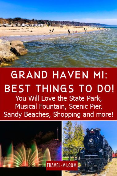 Grand Haven Michigan: Best Things to Do! Grand Haven Michigan Things To Do, Western Michigan Travel, Michigan Beach Towns, Michigan Rocks, Michigan Travel Destinations, Grand Haven Michigan, Travel Michigan, Michigan State Parks, Michigan Adventures