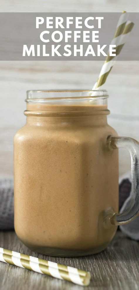 Easy Chocolate Milkshake Recipe, Blendjet 2 Recipes, Coffee Milkshake Recipe, Coffee Dessert Recipes, Milkshake Ideas, Flavored Coffee Recipes, Nutella Coffee, Nutella Milkshake, Homemade Milkshake