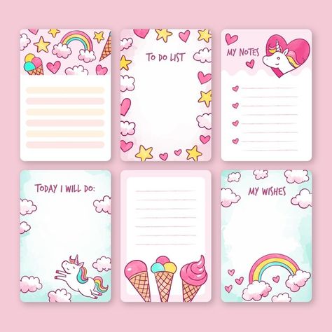 Scrapbook Notes, Blue Scrapbook, Pink Scrapbook, Memo Pad Design, Scrapbook Vintage, Cute Scrapbooks, Scrapbook Template, Note Pad Design, Notepaper