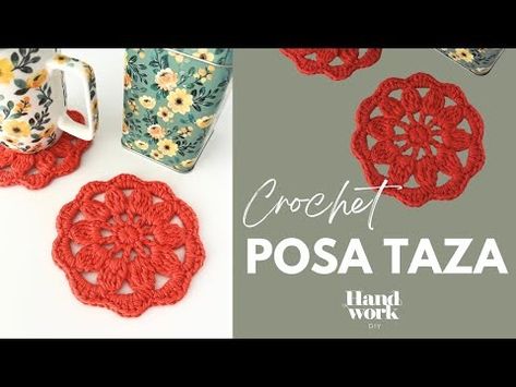 🧶 POSA TAZA 🍵 Crochet paso a paso | Handwork Diy. - YouTube Diy Youtube, Video Tutorials, Crochet