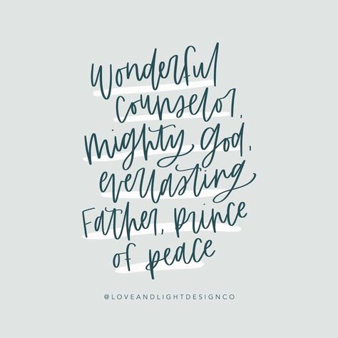 Christmas Sayings And Quotes Christian, Christmas Handlettering Quotes, Lds Christmas Quotes, Wonderful Counselor Mighty God, Mishawaka Indiana, Lds Christmas, Jesus Christ Lds, Calendar Quotes, Wonderful Counselor