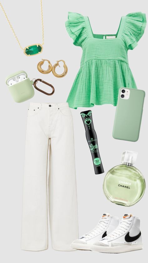 #green #preppy #fyp #homedecor #outfitinspo #beauty #funny Preppy St Patricks Day Outfit, Southern Preppy Outfits, Green Preppy, Preppy Shirt, St Patrick's Day Outfit, Preppy Southern, Dresses Green, Silly Things, Preppy Outfit