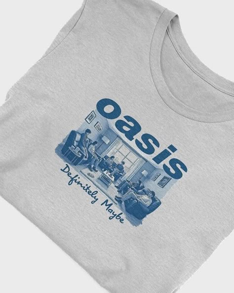 Oasis Definitely Maybe, Oasis Music, Oasis Clothing, Oasis Band, Definitely Maybe, The Oasis, Concert Tees, Band Merch, Tshirt Outfits