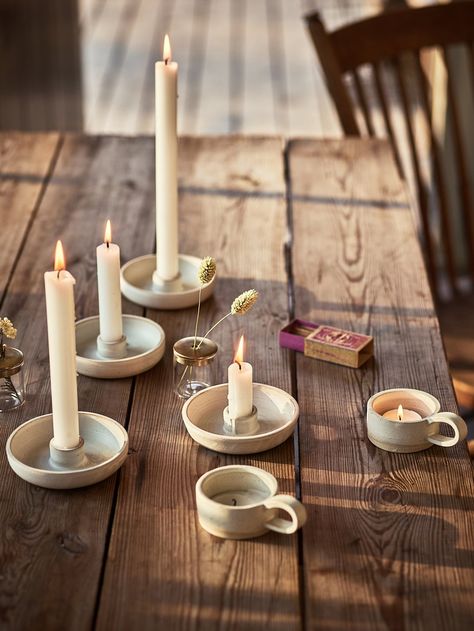 Our Handmade Stoneware Collection – Rowen & Wren Porcelain Candle Holder, Antique Candle Sticks, Pottery Candle Holder, Clay Candle, Porcelain Candle, Pottery Candle, Rustic Candle Holders, Student Living, Rustic Candles