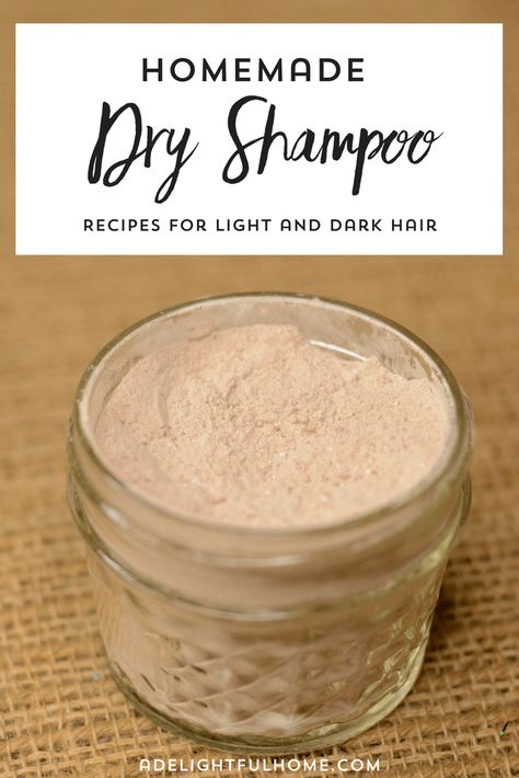 DIY Dry Shampoo Recipe for Light and Dark Hair Shampoo Diy Recipe, Diy Hair Shampoo, Dry Shampoo Recipe, Dry Shampoo Dark Hair, Shampoo Diy, Diy Shampoo Recipe, Homemade Dry Shampoo, Shampoo Alternative, Hair Recipes