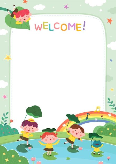 Birthday Party Card, Disney Cuties, Kids Singing, Kids Musical Instruments, School Frame, Girl Cartoon Characters, Music Festival Poster, Music Backgrounds, Vector Template