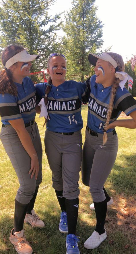 Softball Uniforms Ideas Design, Eye Black Ideas Softball, Softball Besties, Softball Uniforms Ideas, Eyeblack Ideas, Preppy Softball, Eye Black Softball, Softball Poses, Softball Pictures Poses