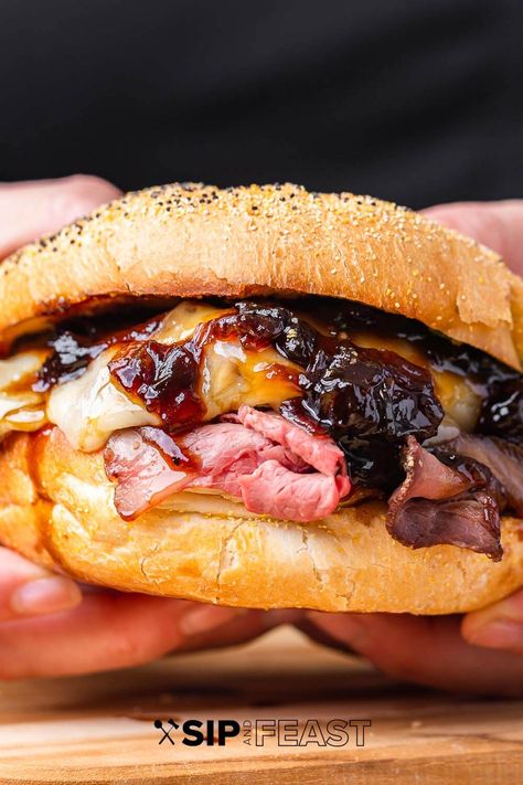 Sirloin Roast Sandwiches, Roast Beef Baguette Sandwich, Leftover Pot Roast Recipes Sandwiches, Roast Beef Breakfast Sandwich, Roast Beef On A Bun, Beef Tenderloin Sandwich Recipes, Hot Sub Sandwich Ideas, Sliced Beef Sandwiches, Beef Roast Sandwiches