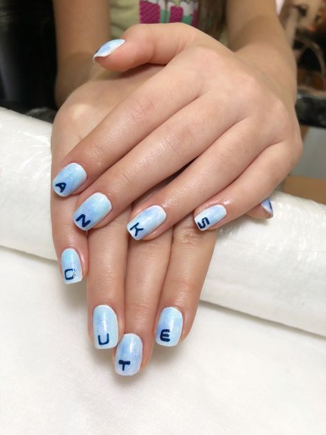 Nail Outer Banks Acrylic Nails, Obx Outer Banks Nails, Outer Banks Nails Idea, Outer Banks Nail Ideas, Obx Inspired Nails, Outer Banks Nails, Other Banks, Short Acrylic Nails Designs, Nails Inspo