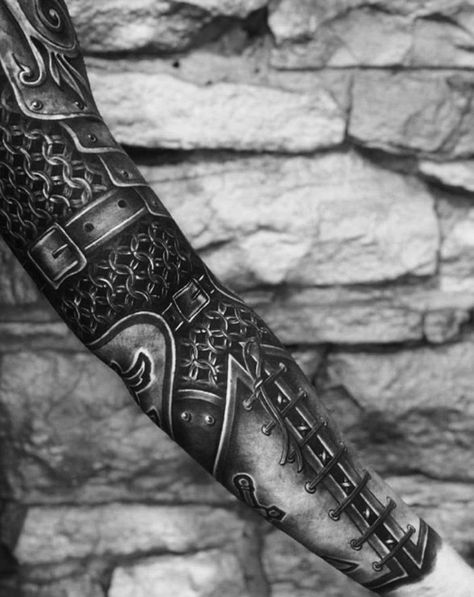 Armor Sleeve Tattoo Women, Armor Arm Tattoo, Armour Tattoo Design, Tattoo Women Arm, Sleeve Tattoo Women, Armor Sleeve Tattoo, Celtic Sleeve Tattoos, Armor Of God Tattoo, Armour Tattoo