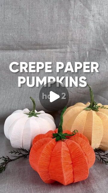 Hobby | Crafting | DIY | Creativity on Instagram: "Adorable crepe paper pumpkins 🎃 Easy to vary the colour and size. Make a few for a striking Halloween decoration!⁠
Just download the pdf from our website.⁠
⁠
👉 Check out panduro.com/inspiration for more brand new inspirations. Link in bio.⁠
________________________⁠
⁠
#panduromyway⁠
________________________⁠
#halloween #spooky #pumpkin #spookyseason #art #pumpkin #halloweenmakeup #happyhalloween #pumpkindiy #halloweendecor #halloweenparty #diy #diylove #doityourself #crafting #diyinspiration #diyinspo #creative #makersgonnamake #lovediy #craft #craftinspo #fallstyle" Crepe Paper Decorations, Fall Pumpkin Crafts, Fall Decor Diy Crafts, Halloween Fest, Homemade Halloween Decorations, Halloween Arts And Crafts, Crepe Paper Flowers, Homemade Halloween, Fall Halloween Crafts