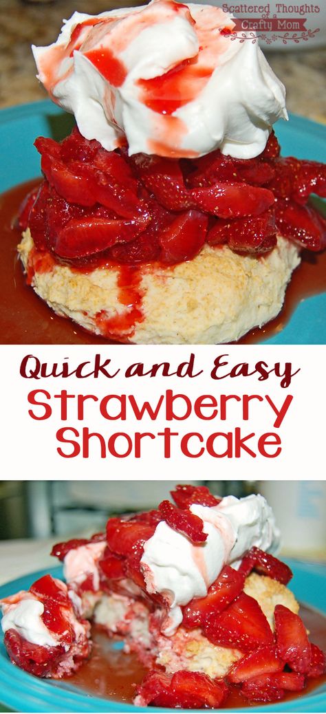 Easy Strawberry Shortcake Recipe, Strawberry Shortcake Recipe Easy, Leftover Strawberries, Mousse Au Chocolat Torte, Strawberry Shortcake Recipe, Easy Strawberry Shortcake, Strawberry Shortcake Recipes, Shortcake Recipe, Easy Strawberry