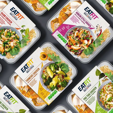 Brandon Designs Innovative Identity for New Fitness-focused Ready-meal Range Ready To Eat Meals, Salad Packaging, Frozen Food Packaging, Meal Ready To Eat, Eat Meals, Health Dinner Recipes, British Food, Packaged Food, Food Packaging Design