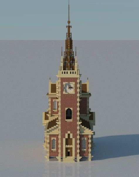 Minecraft Simple Medieval House, Tall Minecraft Buildings, Rome Minecraft, Minecraft Art Deco, Victorian House Minecraft, Minecraft Victorian House, Minecraft Town Hall, Minecraft Victorian, Minecraft Church