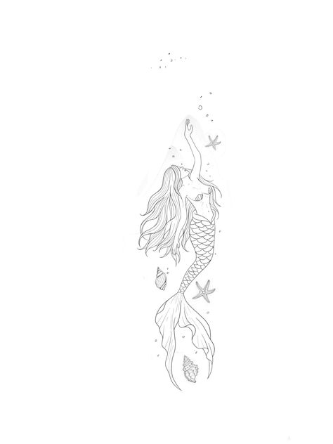 Spine Tattoos Mermaid, Mom And Daughter Mermaid Tattoo, Siren Tail Tattoo, Simplistic Mermaid Tattoo, Mermaid Tiny Tattoo, Delicate Mermaid Tattoo, Dainty Mermaid Tattoo, Mermaid Fine Line Tattoo, Small Mermaid Tattoo Designs