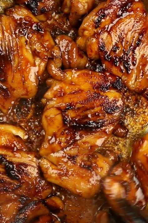 Sweet & Spicy Glazed Chicken Thighs [Video] | Chicken dishes recipes, Chicken recipes, Dinner recipes Spicy Glazed Chicken, Glazed Chicken Thighs, Sweet And Spicy Chicken, Glazed Chicken, Makanan Diet, Health Dinner Recipes, Chicken Dishes Recipes, Chicken Wing Recipes, Idee Pasto Sano