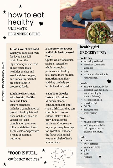 In 2024, prioritize healthy eating and establish disciplined habits by curating a clean eating grocery list. Be inspired to be that girl who embraces a glow-up through nutritious choices and easy breakfast ideas. Elevate your mornings with the best foods for breakfast, fostering a glow-up fueled by clean eating and wholesome nutri...#FitnessTips #Wellness #to #Guide #and #Diet #A #of #Comprehensive #and #Wellness #Power #SelfCare #Health #the #Nutrition #FitLife #HealthyLifestyle #Unlocking Green Diet Plan Clean Eating, Healthy Food Checklist, How To Build A Healthy Meal, Healthy Eating Basics, Eating Healthy Tips, Healthy Eating Beginners, Food Habits Healthy, Extreme Healthy Eating, Fitness And Nutrition Tips