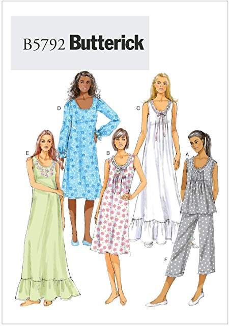 Amazon.com: gown sewing patterns Nightgown Pattern, Pajama Pattern, Lingerie Vintage, Black Tees, Pants Sewing Pattern, Butterick Pattern, Butterick Sewing Pattern, Top Sewing Pattern, Pattern Brands