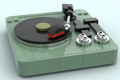 Lp Player, Lego Room Decor, Best Lego Sets, Lego Decorations, Lego Kits, Vinyl Player, Lego Lovers, Lego Craft, Lego Creative