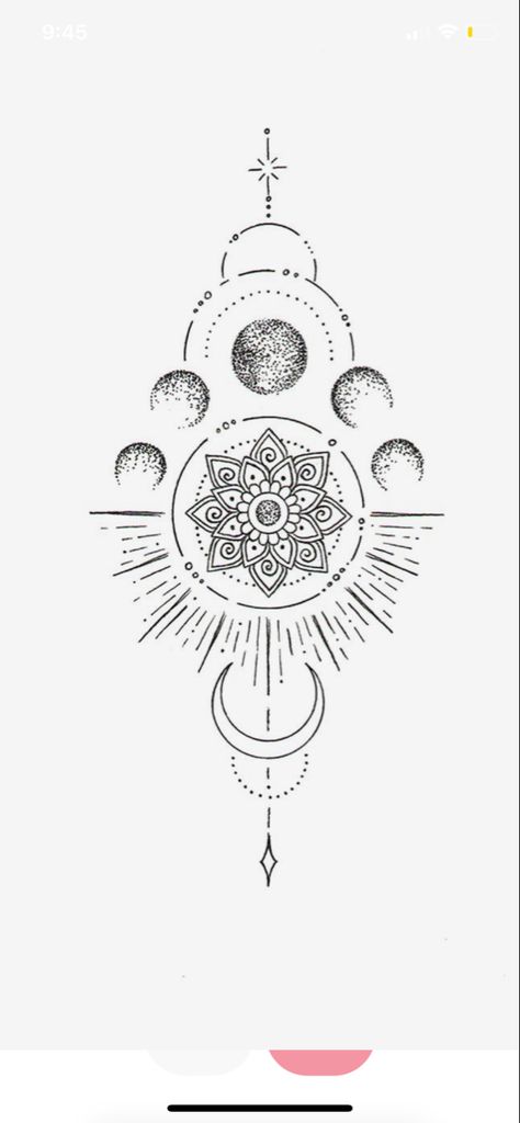 Moon Tattoo Spiritual, Tattoo Ideas Line, Balance Tattoo Ideas, Girls Tattoo Ideas, Tattoo Balance, Spiritual Tattoo, Balance Tattoo, Minimalistic Tattoo, Moon Phases Tattoo