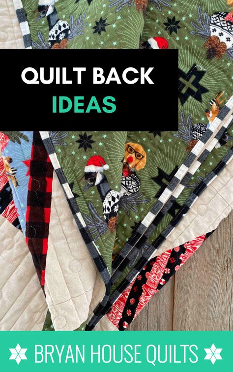 How to Sandwich a Quilt - Bryan House Quilts Creative Quilt Backing Ideas, Pieced Quilt Backings, Ideas For Quilt Backs, Quilt Backs Ideas Awesome, Quilt Backs Ideas Layout, Back Of Quilt Ideas, Pieced Quilt Backs Ideas Simple, Quilt Backing Ideas Simple, Quilt Backs Ideas