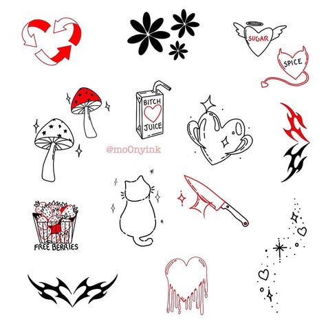 #tattoo #tattooapprentice #tattooflash #tattooartist #london #londontattoo #flashsheet #lineworktattoo #finelinetattoo #illustrationtattoo #illustration #art #drawing #smalltattoo #cutetattoo #aestheticflashsheet #aesthetictattoo #redtattoo Red Tattoo Patchwork, Red And Black Simple Tattoo, Red Ink Patchwork Tattoo, Red Patch Work Tattoo, Red Flash Tattoo, Red And Black Patchwork Tattoo, Simple Patchwork Tattoo Ideas, Black And Red Tattoo Design, Simple Red Tattoo