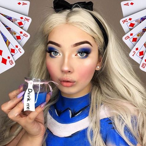 Alice, Alice in Wonderland Disney Halloween Makeup, Alice Halloween, Disney Inspired Makeup, Alice In Wonderland Makeup, Disney Princess Makeup, Wonderland Makeup, The Sweetest Thing Movie, Halloween Make-up Looks, Movie Makeup