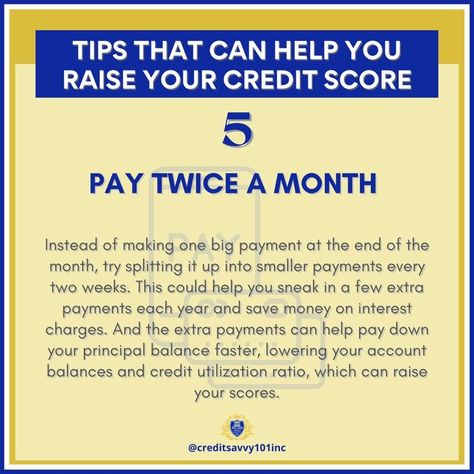 Paying Credit Cards Twice A Month, Credit Boosting Hacks, Raise Credit Score Quickly, Credit Tips And Tricks, Credit Hacks Tips, Pay Credit Card Twice A Month, How To Get Business Credit, Credit Score Hacks, Building Credit For Beginners