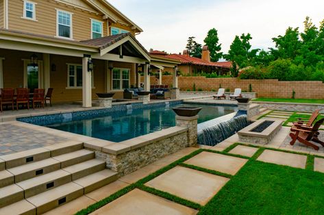 Infinity Edge Pool Design, Infinity Pool Backyard, Lakehouse Design, Hillside Pool, Raised Pools, Vanishing Edge Pool, Epic Pools, Pool And Patio, Edge Pool