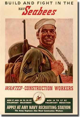 Hospital Corpsman, Navy Seabees, Sign Logo, In The Navy, Construction Workers, Oklahoma State University, Vintage Tin Signs, Construction Worker, Propaganda Posters